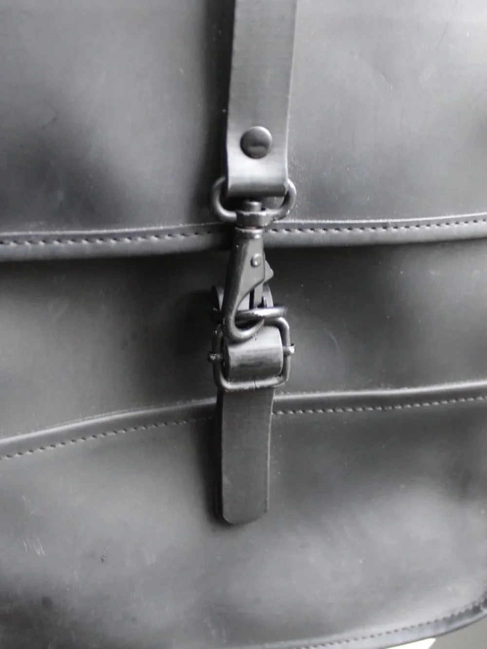 RAINS Micro Waterproof Backpack Black Carabiner Closure Unisex Work Outdoors
